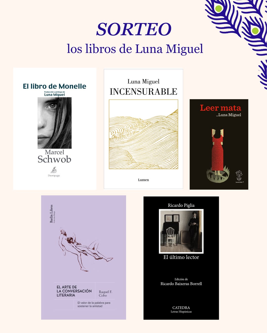 Imagen de 🦚 ¡SORTEO! 🦚

Para todos aquellos que habéis escucha