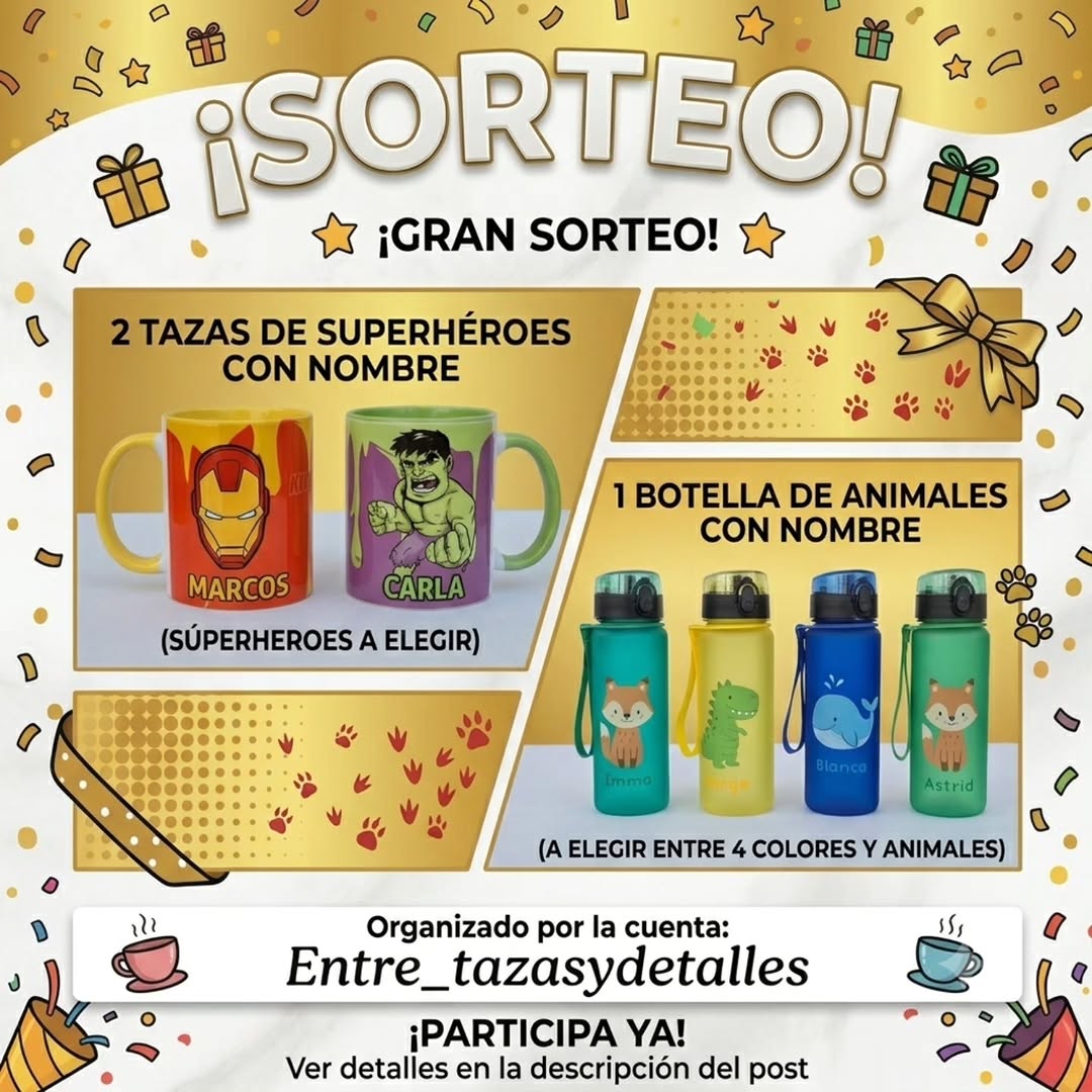 Imagen de 🎉✨ ¡SORTEO! ✨🎉

De la mano de @entre_tazasydetall