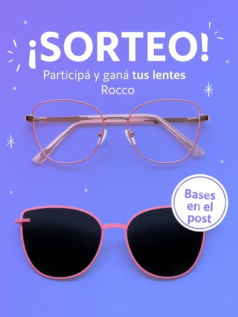 Imagen de 🎉 ¡SORTEO ROCCO! 🎉 ¿Querés ganar tus lentes favorit