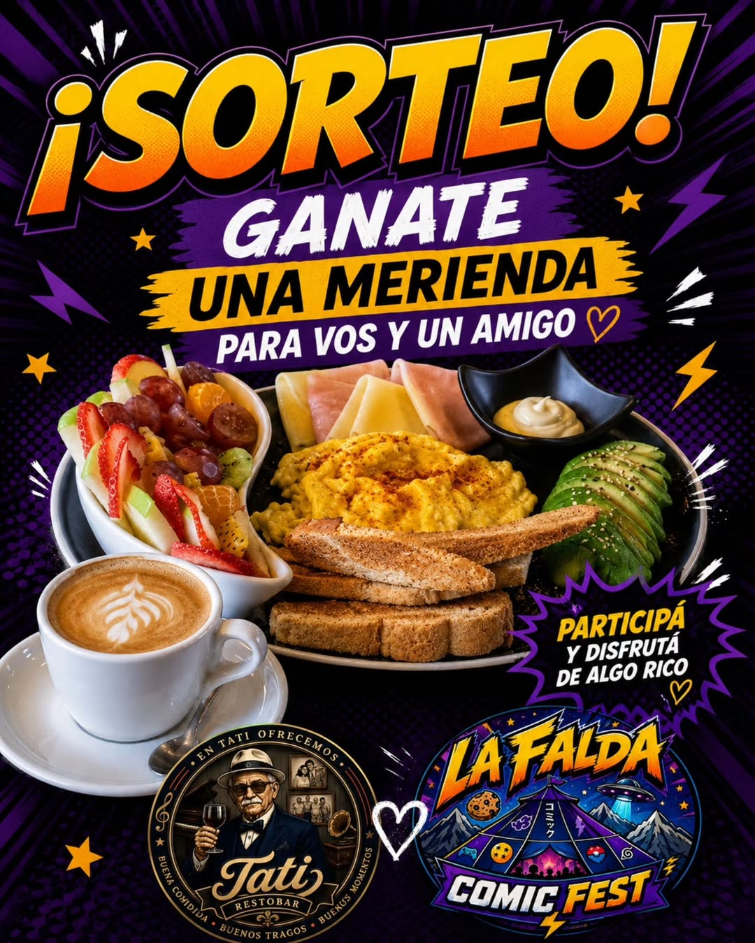 Imagen de ¡🎉 SORTEO ESPECIAL! ☕✨

Tati Restobar y La Falda Com