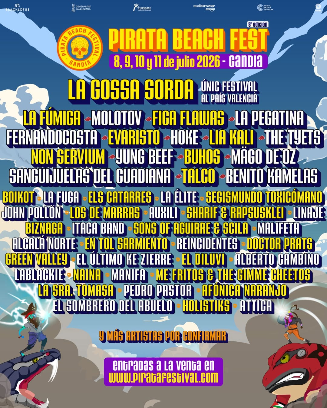 Imagen de #SORTEO ¡CUARTO AVANCE del Pirata Beach Fest 2026!🔥🏴�