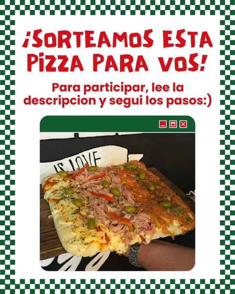 Imagen de 🤩 Fiorello's te regala una pizza cuadrada (12 porciones) 