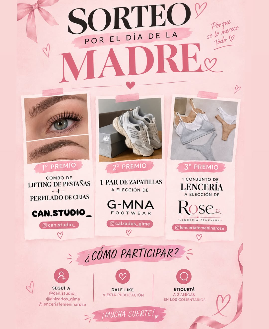 Imagen de 🎀✨ ¡SORTEO POR EL DÍA DE LA MADRE DE LUJO! ✨🎀

Q