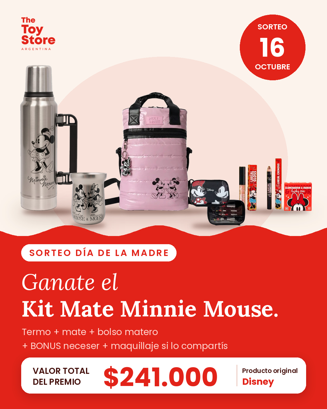 Imagen de 🎁 SORTEO DÍA DE LA MADRE 🎁

Ganate el Kit Mate Minnie