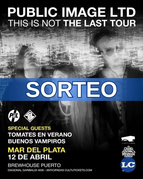 Imagen de #SorteoLC | Recital de Public Image LTD 🎸

🎫 Casa del 