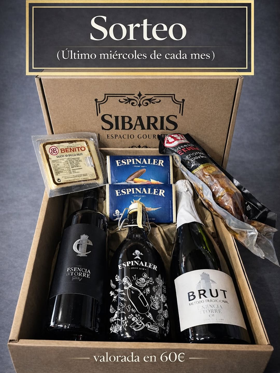 Imagen de 🎉 SORTEO – Caja Gourmet 🎉

En Sibaris queremos premi