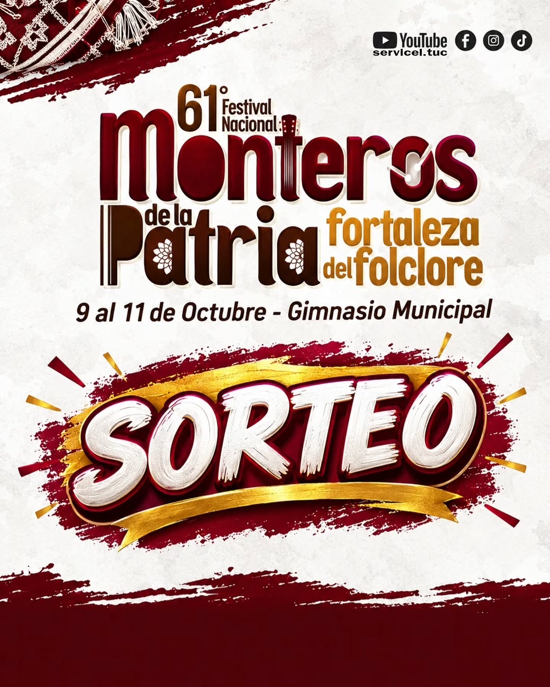 Imagen de ​🎉 ¡GRAN SORTEO MONTEROS DE LA PATRIA!
​🎶 Sorteam