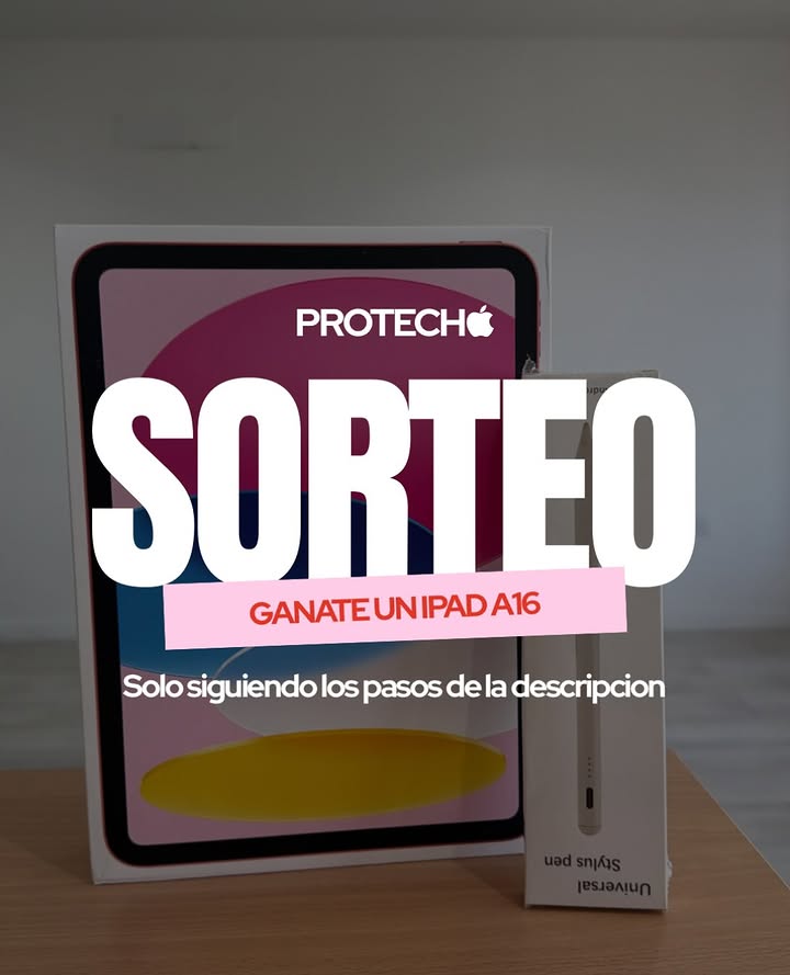 Imagen de 🎉🤯 ¡SORTEO EN PROTECH! ¡GANATE UN IPAD A16! 📱✨

