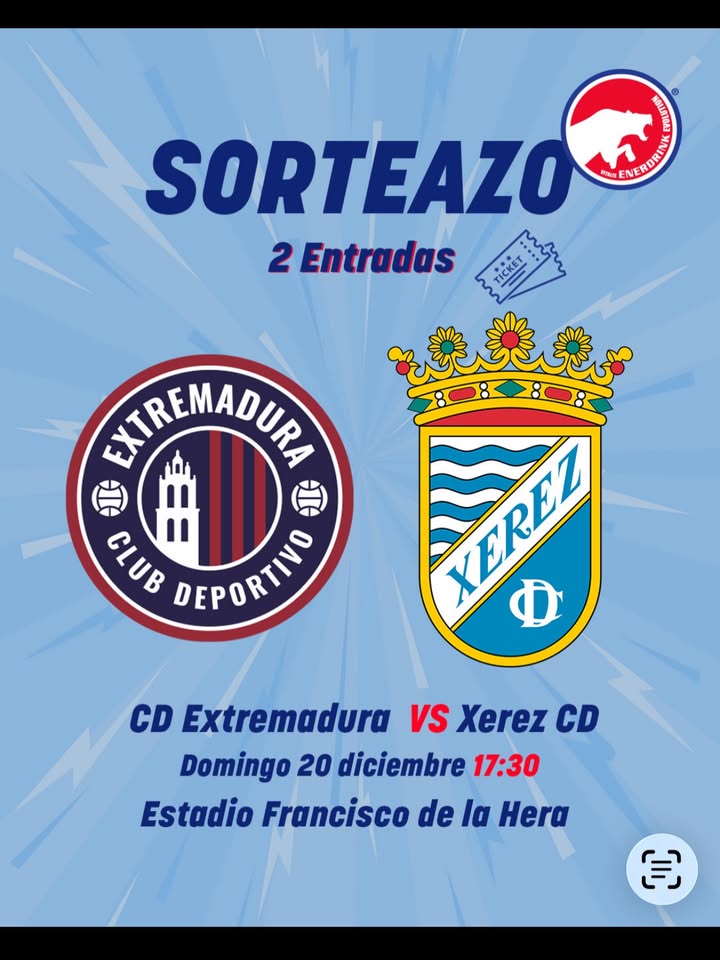Imagen de ⚡ ¡SORTEAZO!  Gana 2 entradas para el partidazo CD Extrem