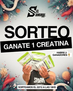 Imagen de 🎉 ¡SORTEO NAVIDAD! 🎉
¡Te podés llevar 1 Creatina St