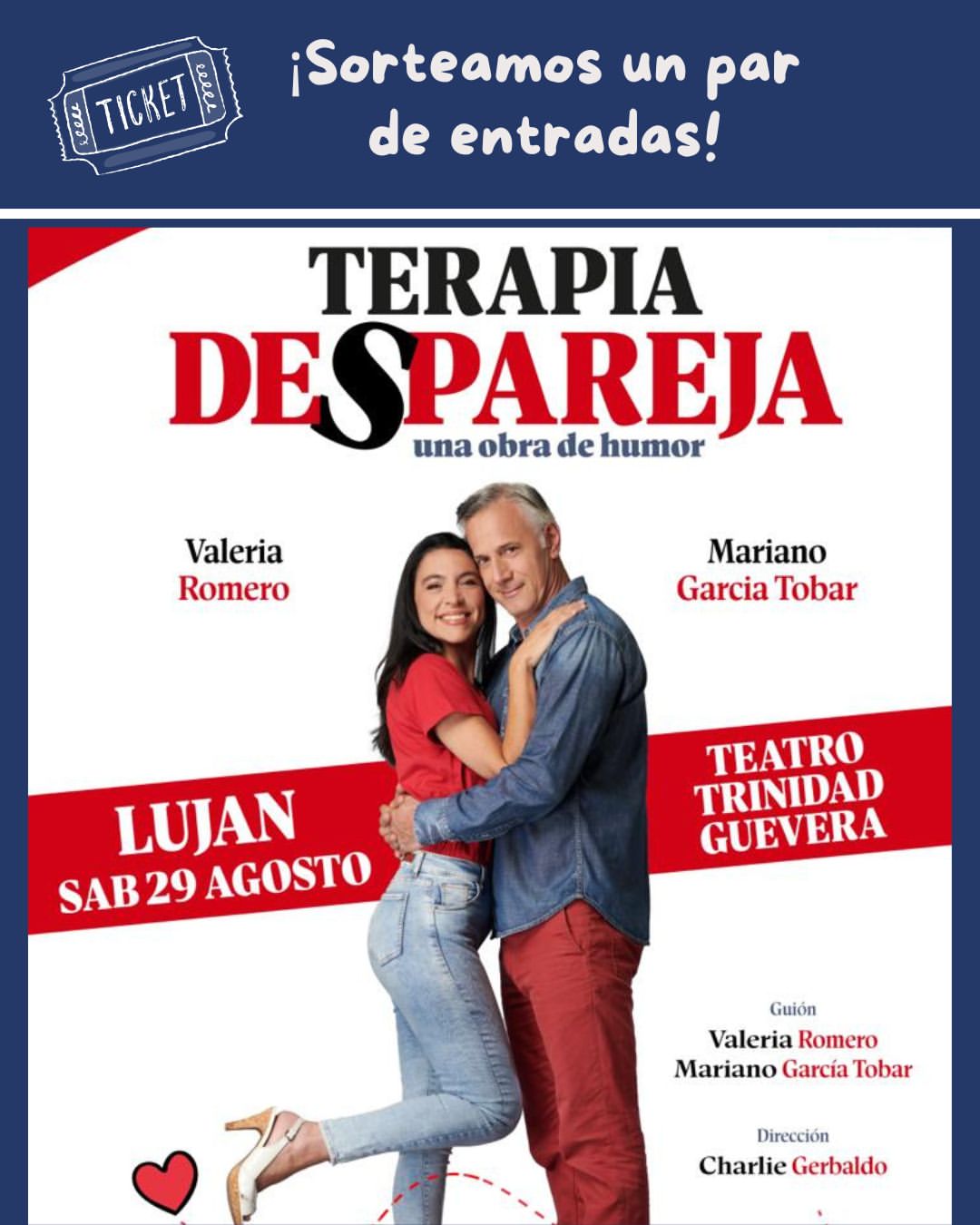 Imagen de 🎉 Participá del sorteo de un par de entradas para ver el