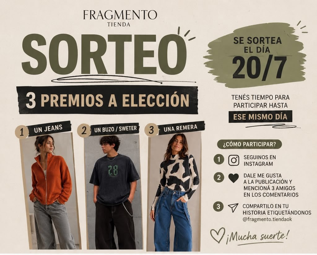Imagen de 🎉✨ ¡LLEGÓ EL SORTEO QUE ESTABAN ESPERANDO! ✨🎉

�
