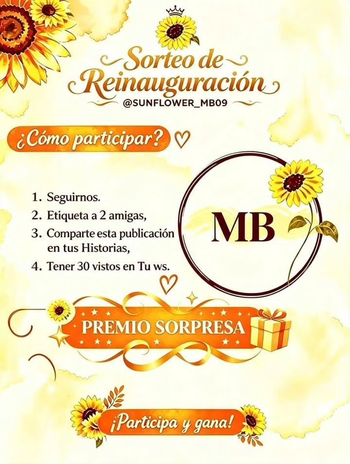 Imagen de ¡Bienvenidos a la reinauguración de SunFlower_MB09! 🌻

