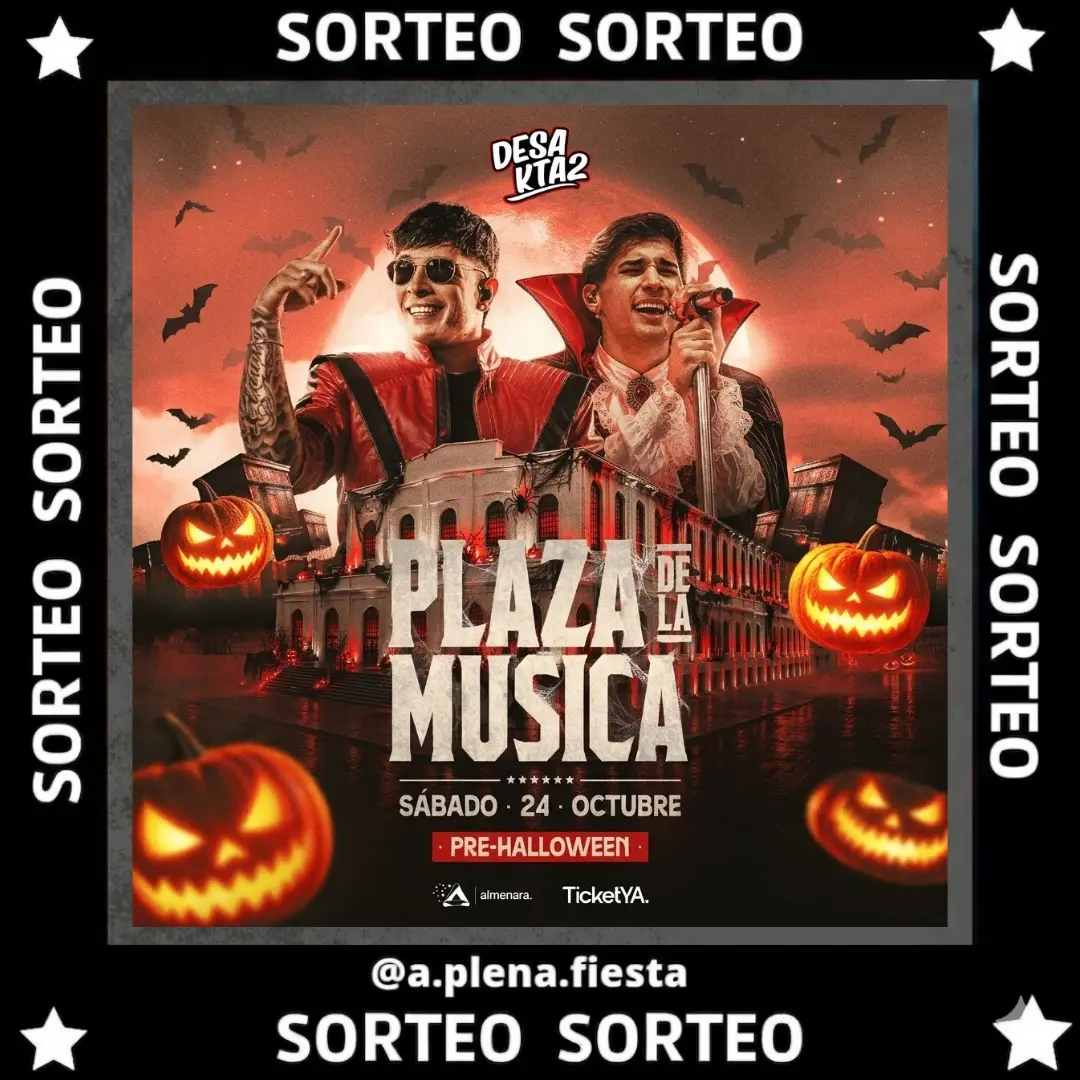 Imagen de SORTEO DESAKTA2 🤟 ÚLTIMA PLAZA DEL AÑO 
- 
🎫ENTRADA 