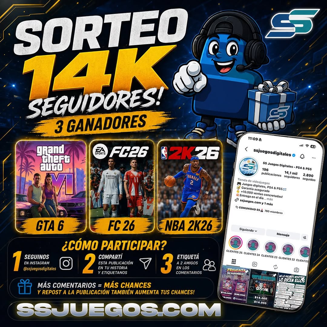 Imagen de 🎉 ¡YA SOMOS 14.000 Y LO CELEBRAMOS CON UN TREMENDO SORTE