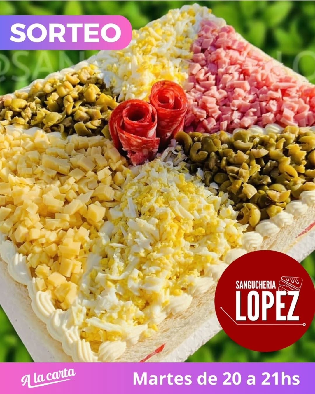 Imagen de #Sorteo 

🌻 Este martes  junto  a @sangucherialopez tenem