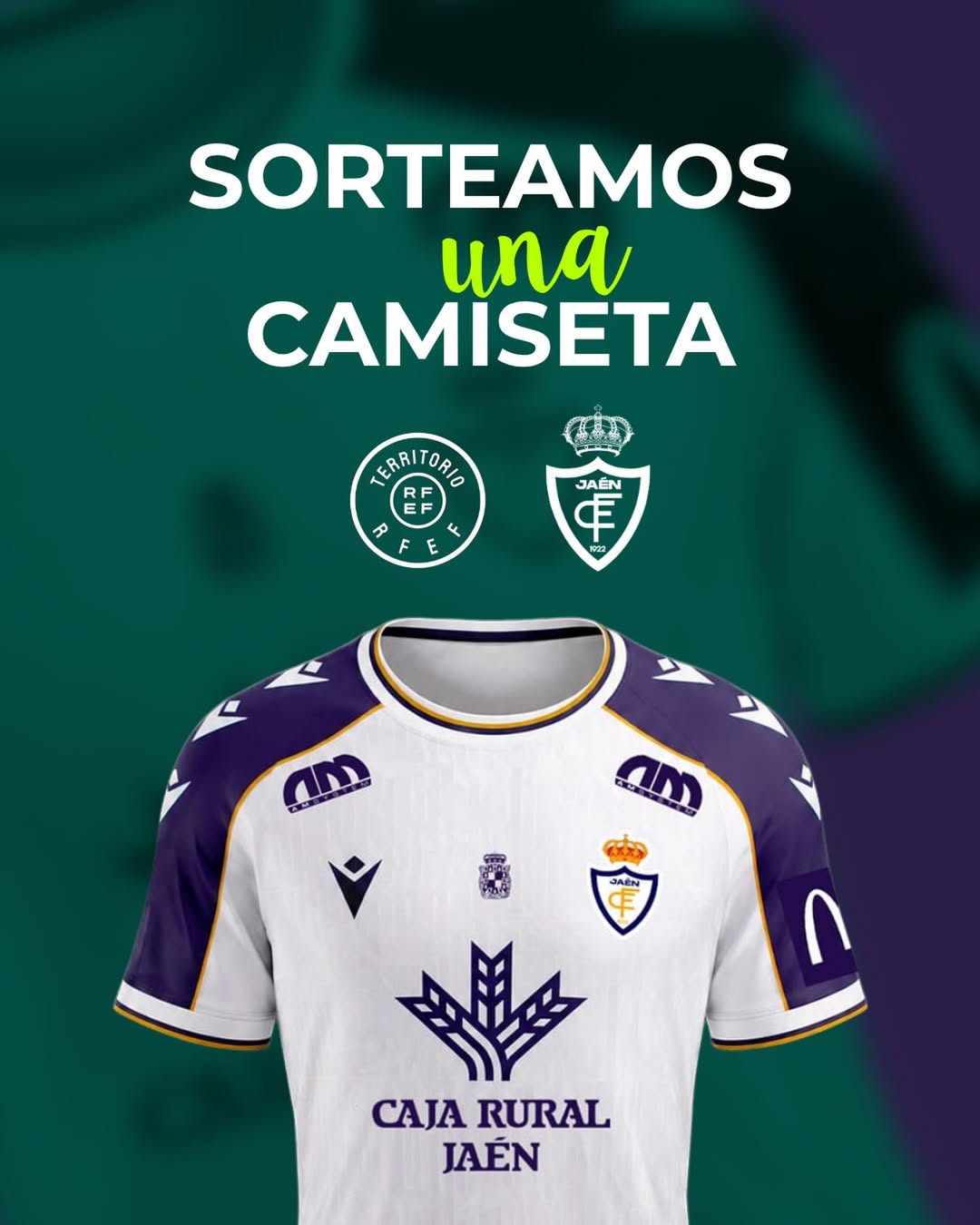 Imagen de ⚽ ¡SORTEO DE LA PRIMERA EQUIPACIÓN BLANCA DEL REAL JAÉN
