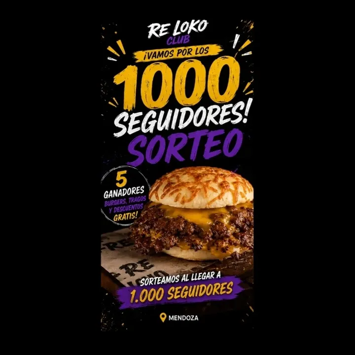 Imagen de 🚨🎉 ¡SORTEO 1000 SEGUIDORES! 🎉🚨
🔥 en RE LOKO 