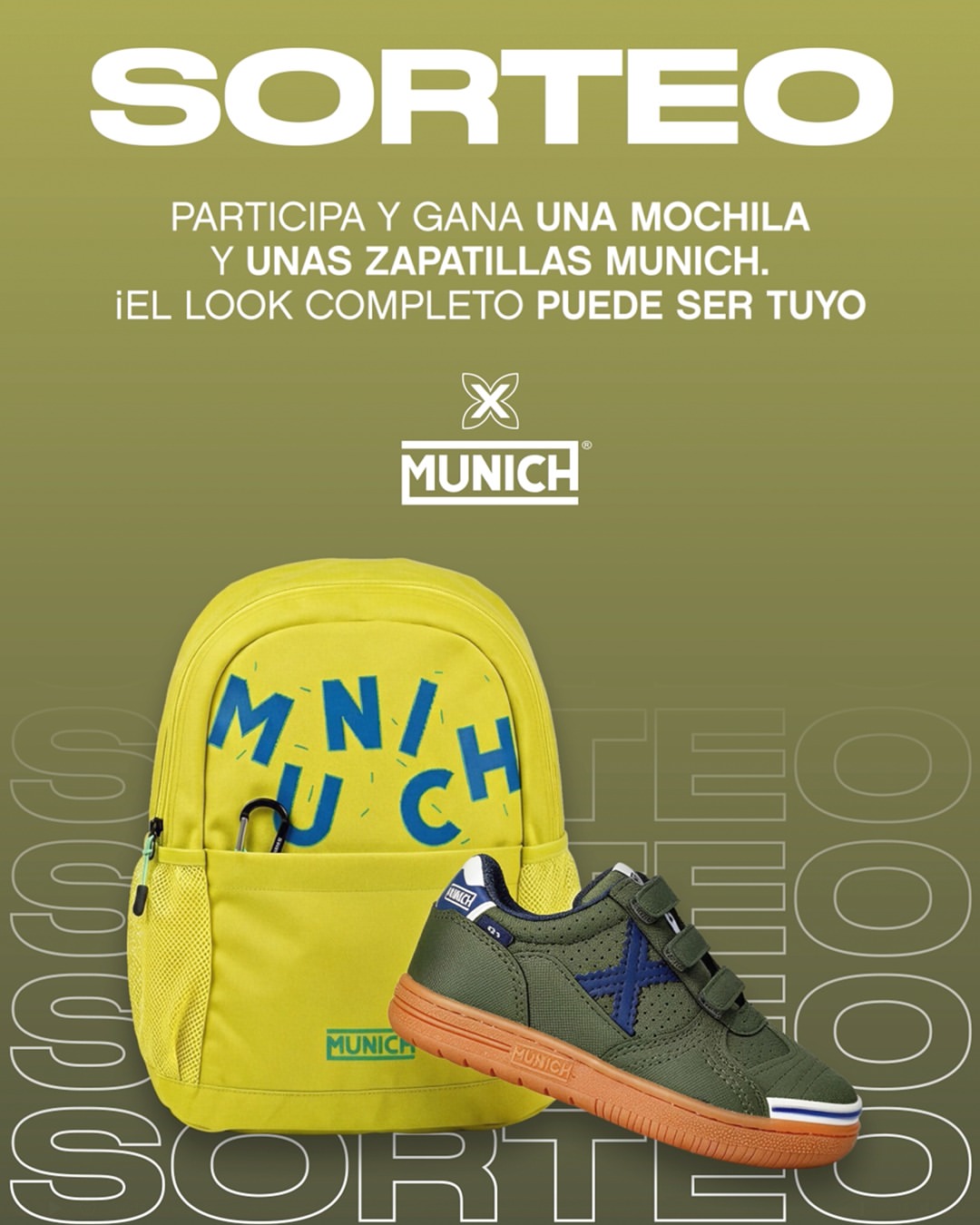 Imagen de SORTEO ACTIVO 🎒👟

Participa y gana una mochila y zapat