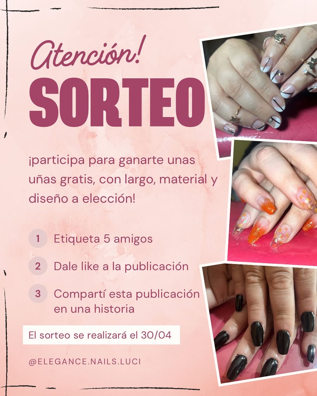 Imagen de Síganme y participen!
.
.
.
#sorteo #uñaselegance #partici