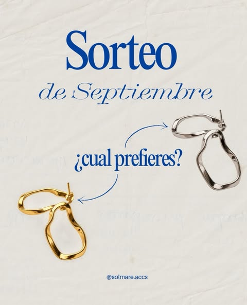 Imagen de ✨Sorteo Solmare✨

Elige tu premio plata o oro!!

¿Como 