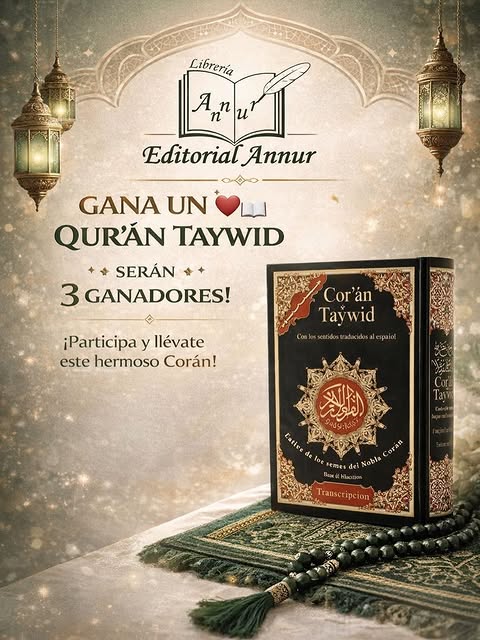 Imagen de ✨ SORTEO ESPECIAL ✨
📖💛 Gana este hermoso Corán Ta