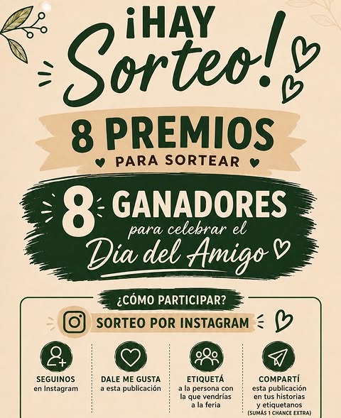 Imagen de ✨🎉 ¡SORTEO POR EL DÍA DEL AMIGO! 🎉✨

¡En la Fer