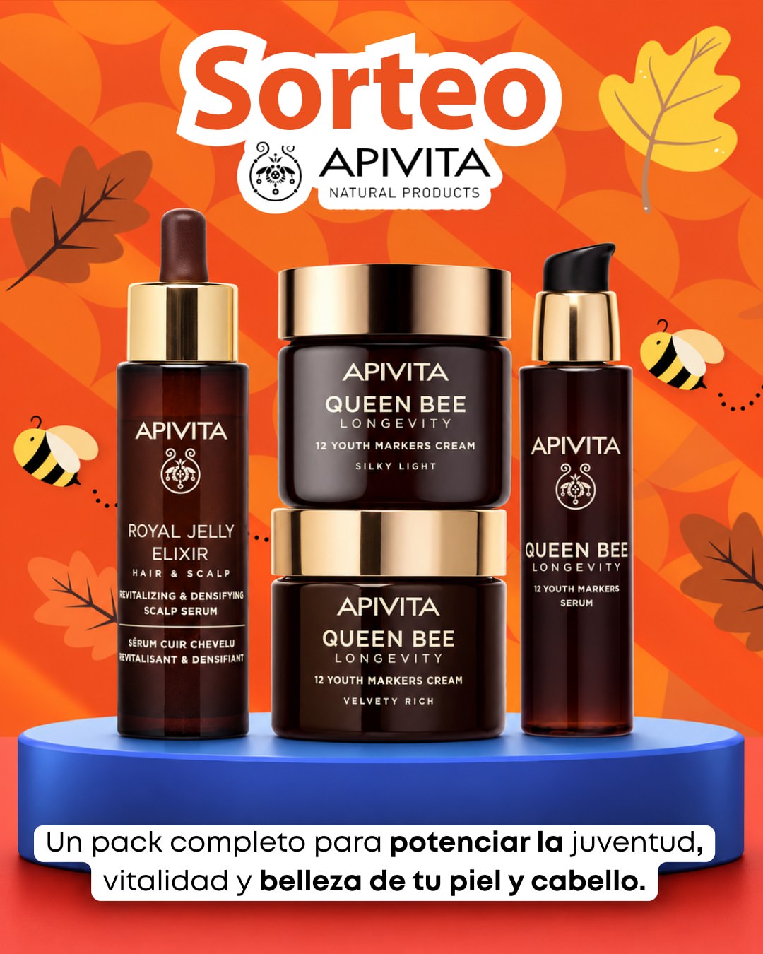 Imagen de ✨🐝 ¡SORTEO APIVITA! 🐝✨

¡Este otoño viene carga