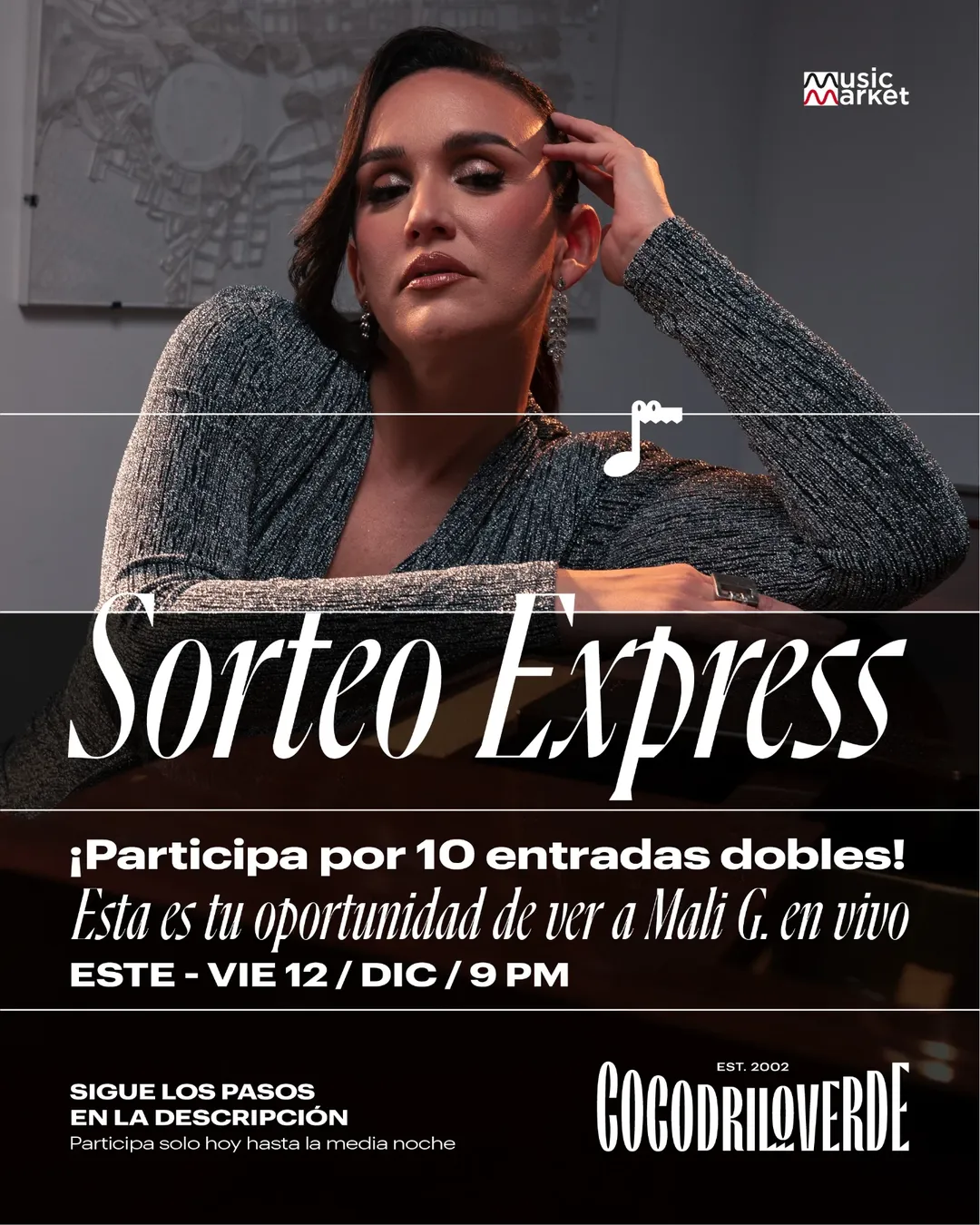 Imagen de 🎉 SORTEO EXPRESS – MALI G EN VIVO 🎉

Este viernes 12