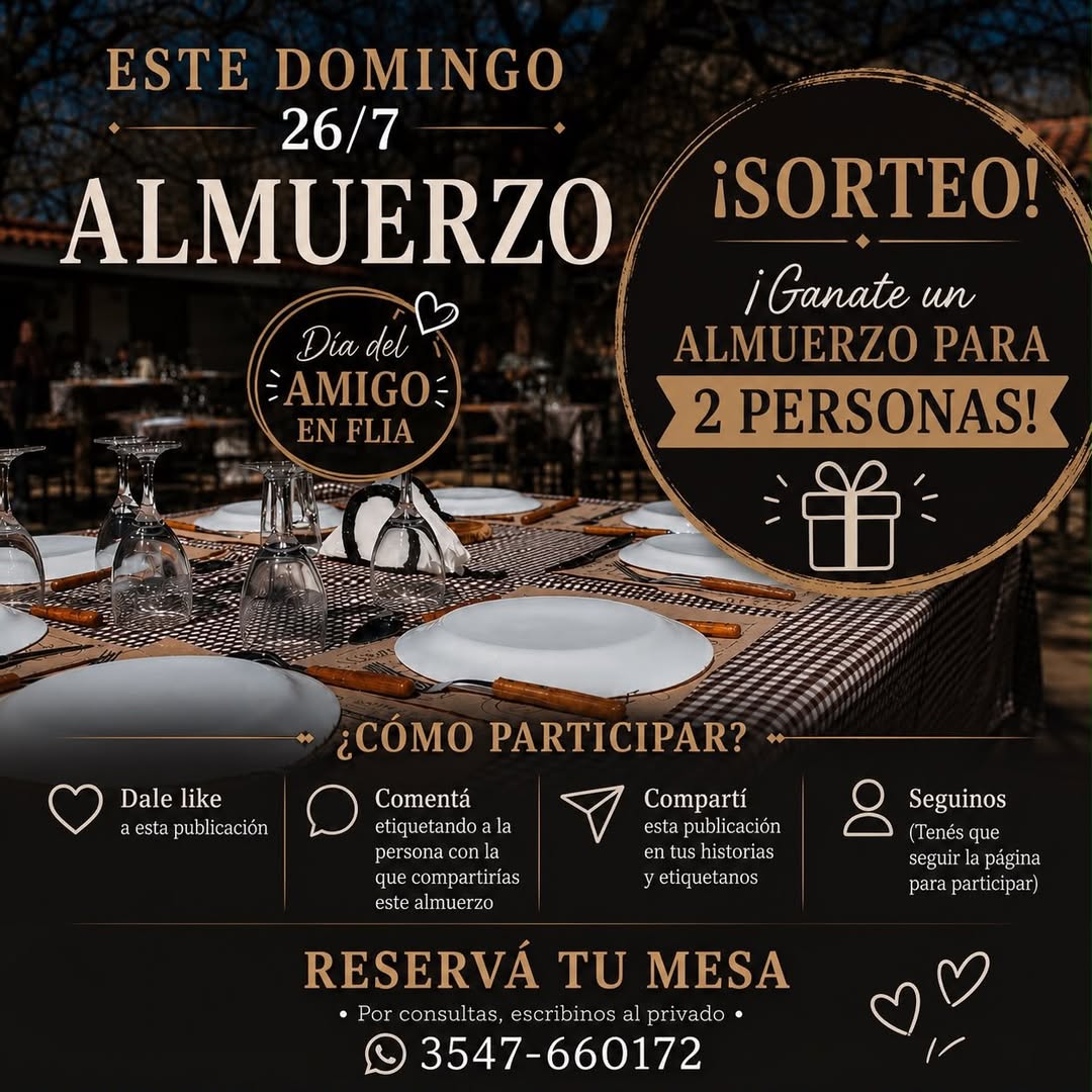 Imagen de 🎉 ¡SORTEO ESPECIAL! 🎉

¿Te gustaría disfrutar de un