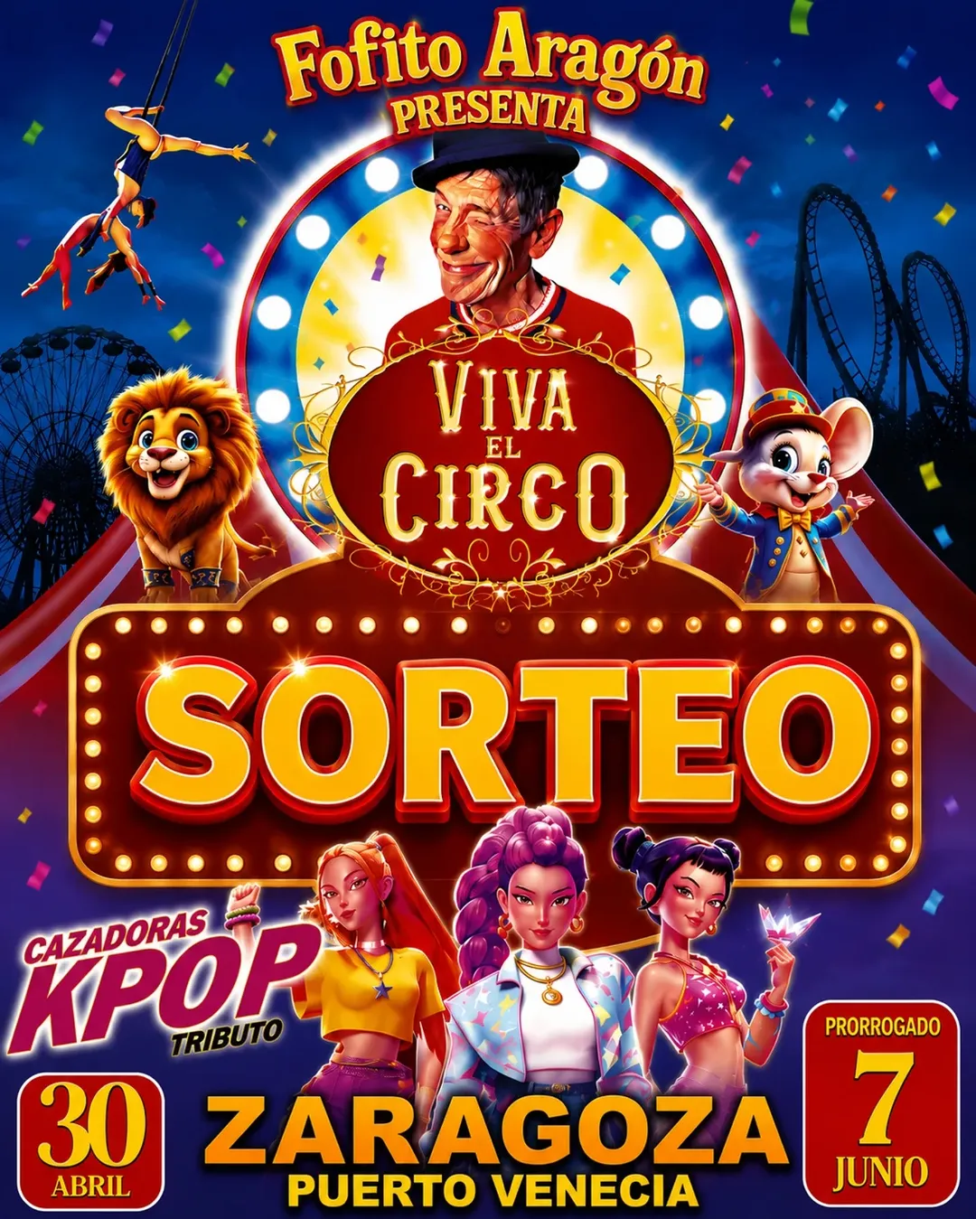 Imagen de Fofito se queda en Zaragoza con Viva el Circo hasta el 7 de 