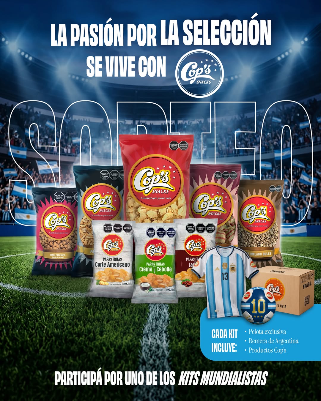 Imagen de 🇦🇷⚽ ¡Acompañá a la Selección junto a Cops! ⚽�