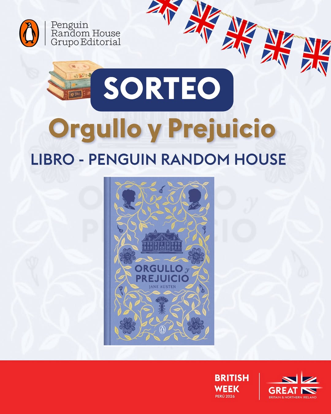 Imagen de #SORTEO 📖🇬🇧 ¡Gana un libro de Orgullo y Prejuicio,