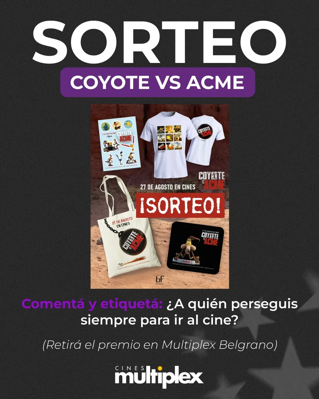 Imagen de 🐺💥 ¡SORTEO COYOTE VS. ACME!
¿Team Coyote hasta el fi