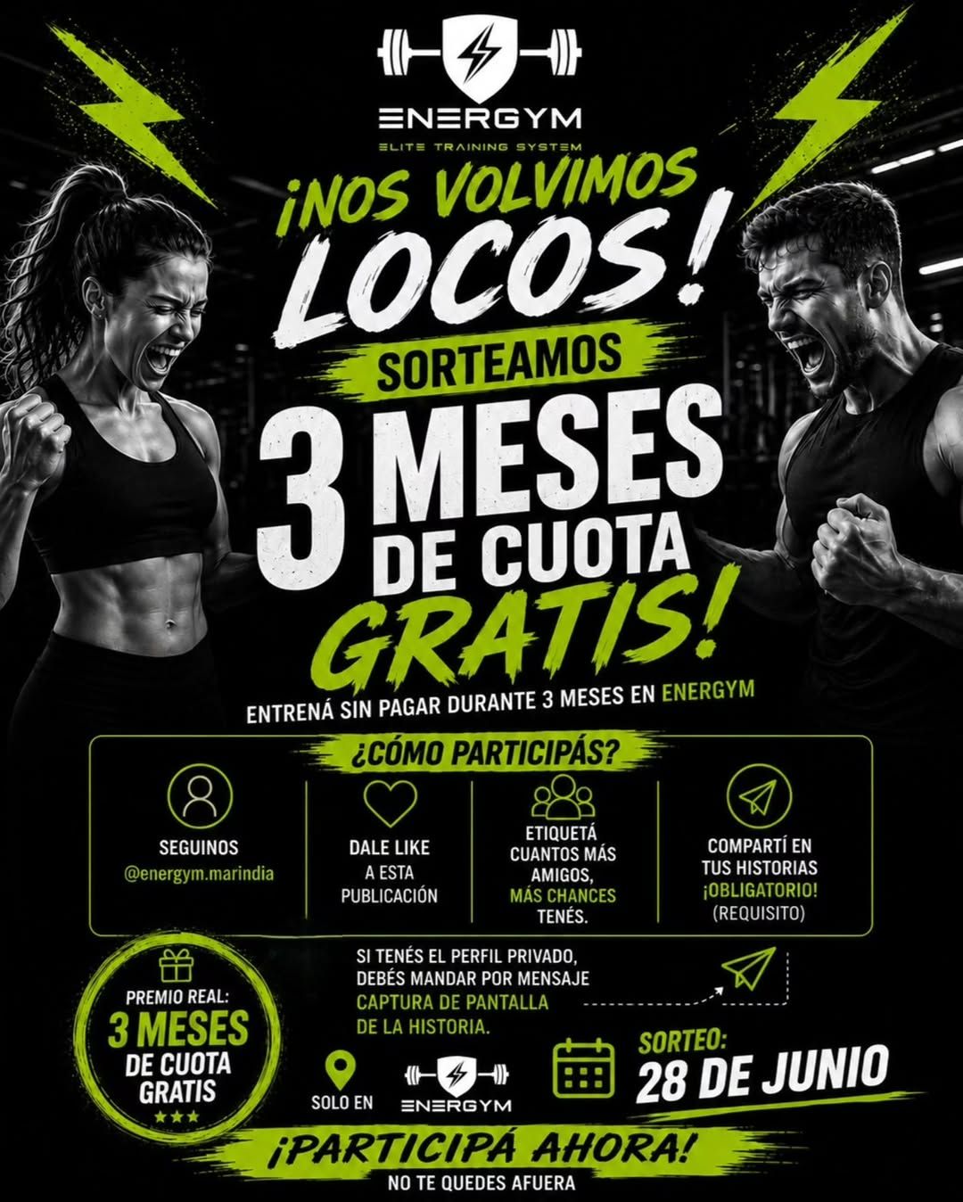 Imagen de 🔥 ¡NOS VOLVIMOS LOCOS! 🔥

🎁 ¡SORTEAMOS 3 MESES DE
