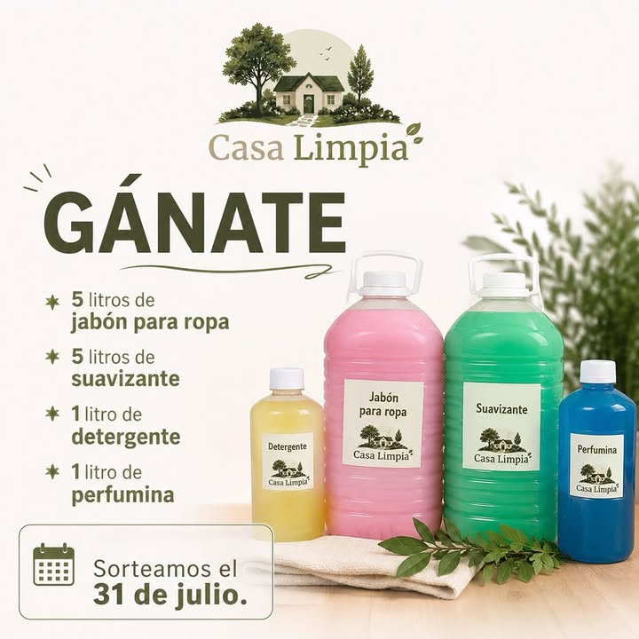 Imagen de 🎉 SORTEO CASA LIMPIA 🎉

¡Queremos agradecerles por ac