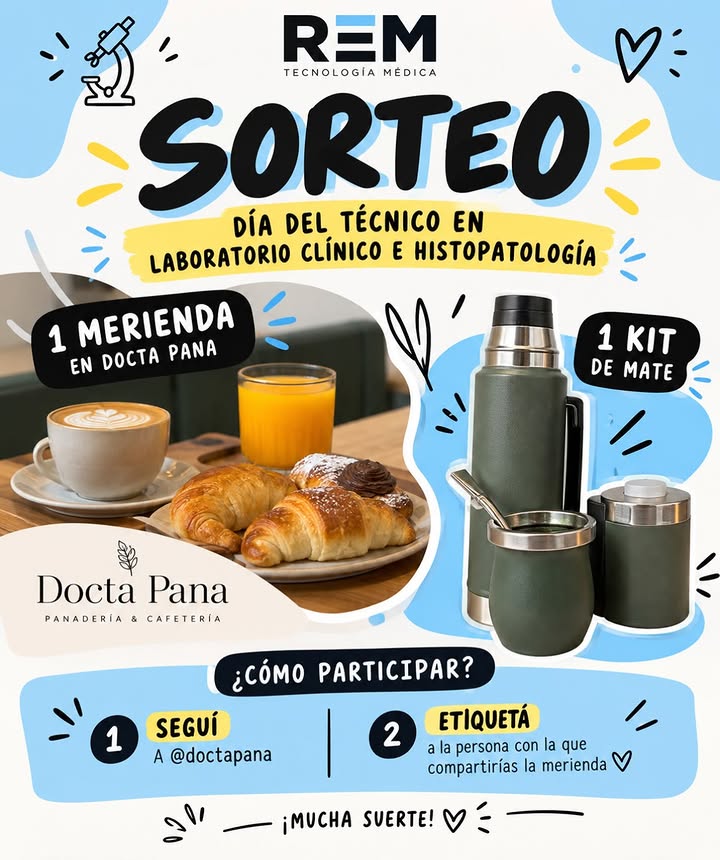 Imagen de 🎉💙 ¡SORTEO POR EL DÍA DEL TÉCNICO EN LABORATORIO!

