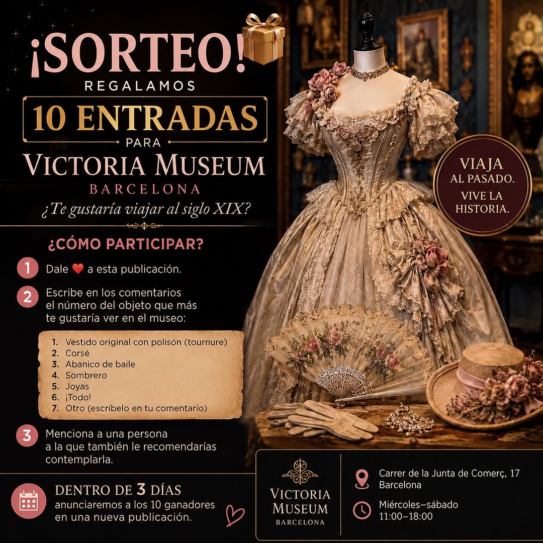 Imagen de 🎁 ¡Regalamos 10 entradas para Victoria Museum Barcelona!