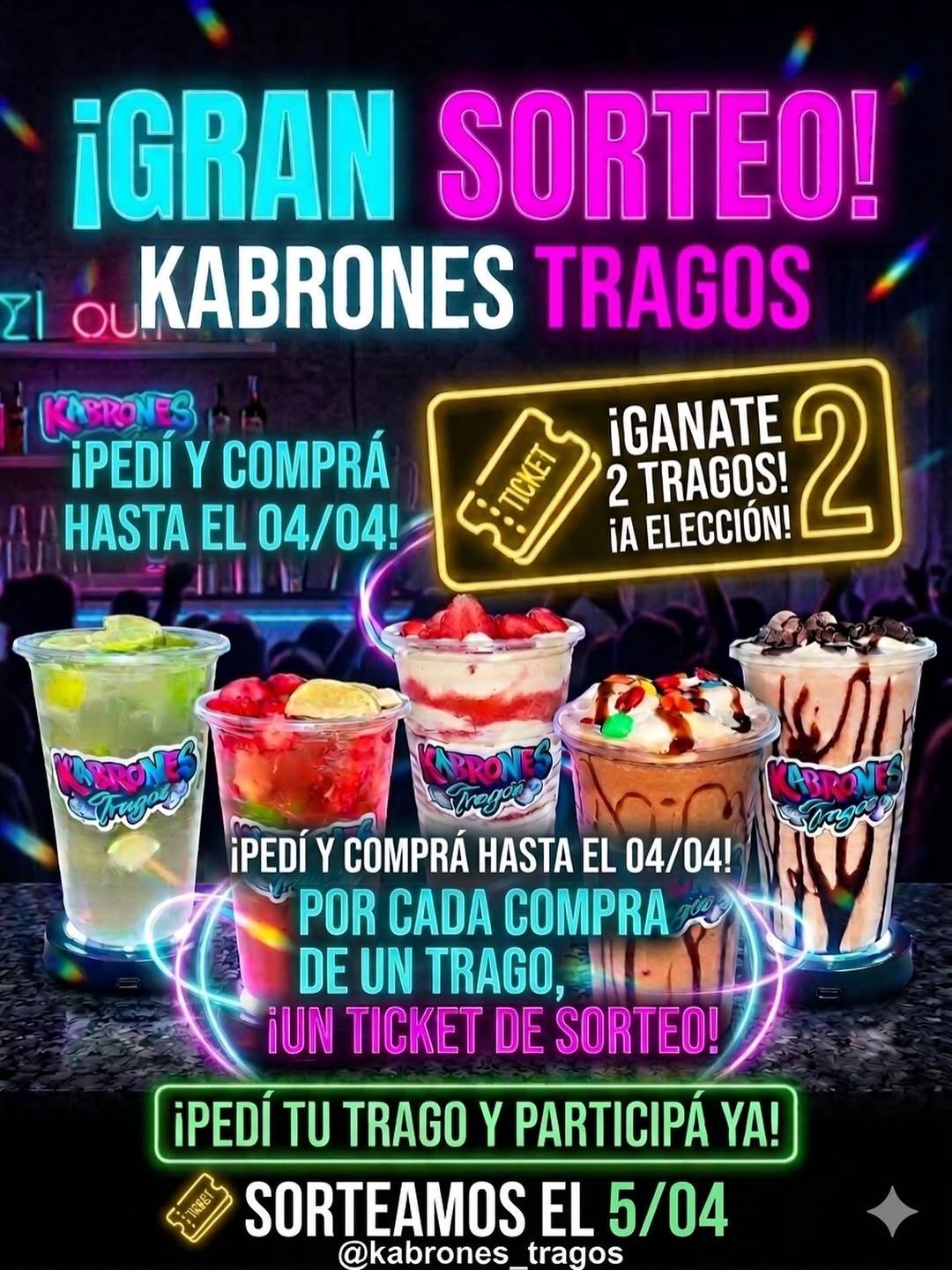 Imagen de 🚨 ¡GRAN SORTEO KABRONES TRAGOS! 🚨. ¿Viste los tragos