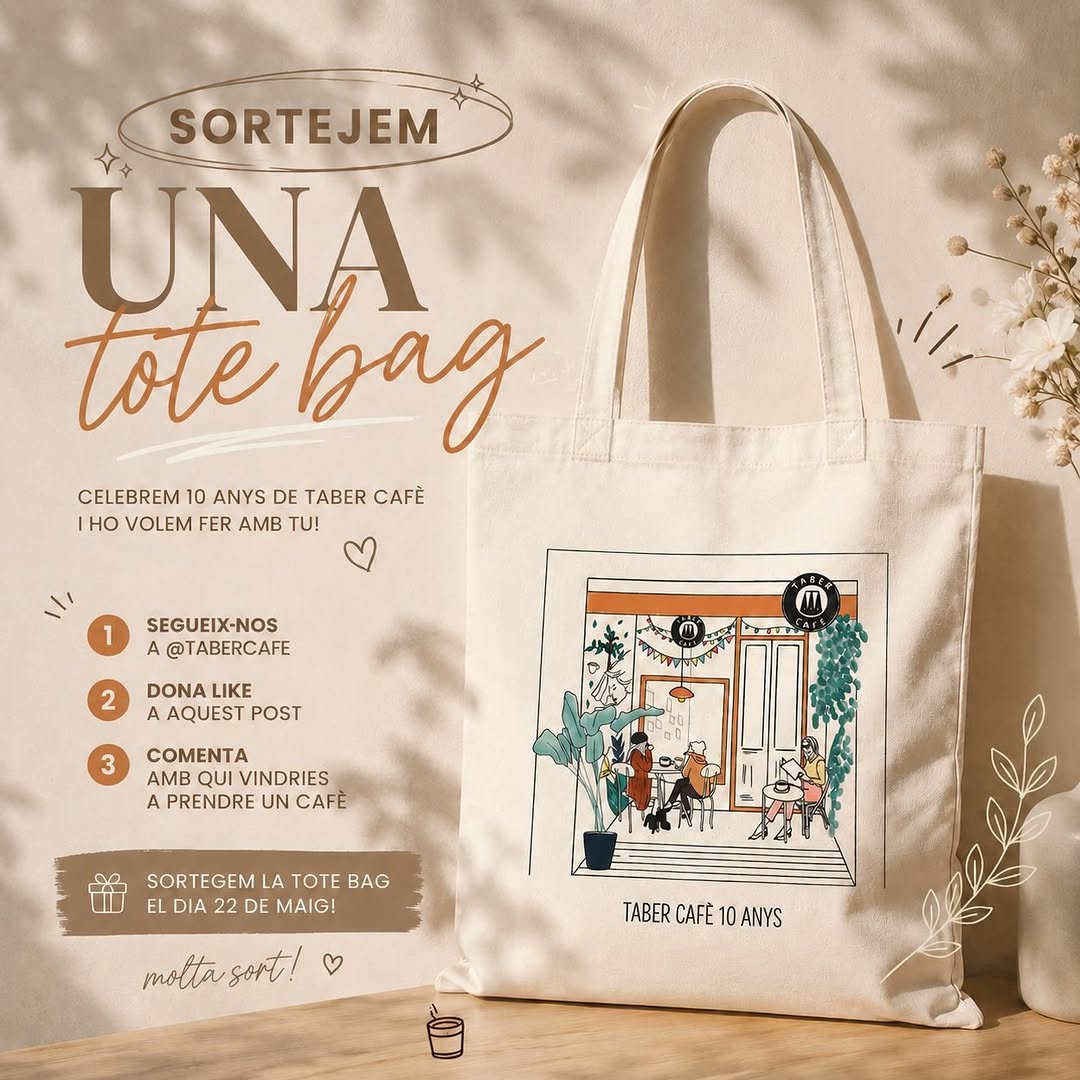 Imagen de 🎉☕ SORTEJEM UNA TOTE BAG EXCLUSIVA DE TABER CAFÈ ☕�