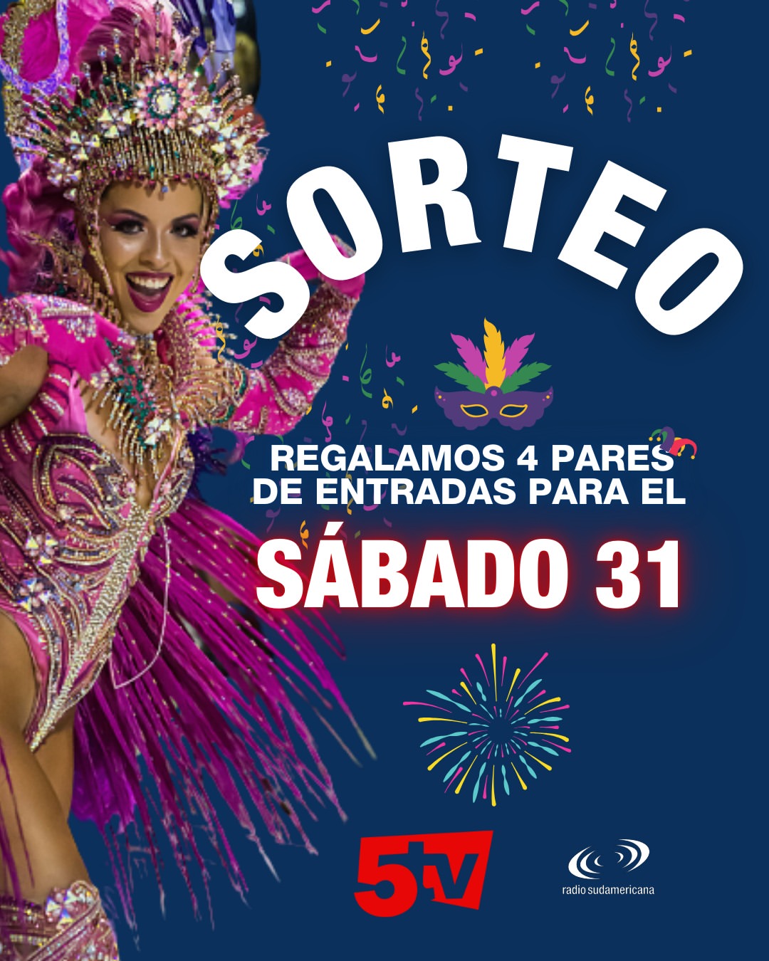 Imagen de 😍 Habemus #SORTEO para los Carnavales 2026

🎁 ¡Querem