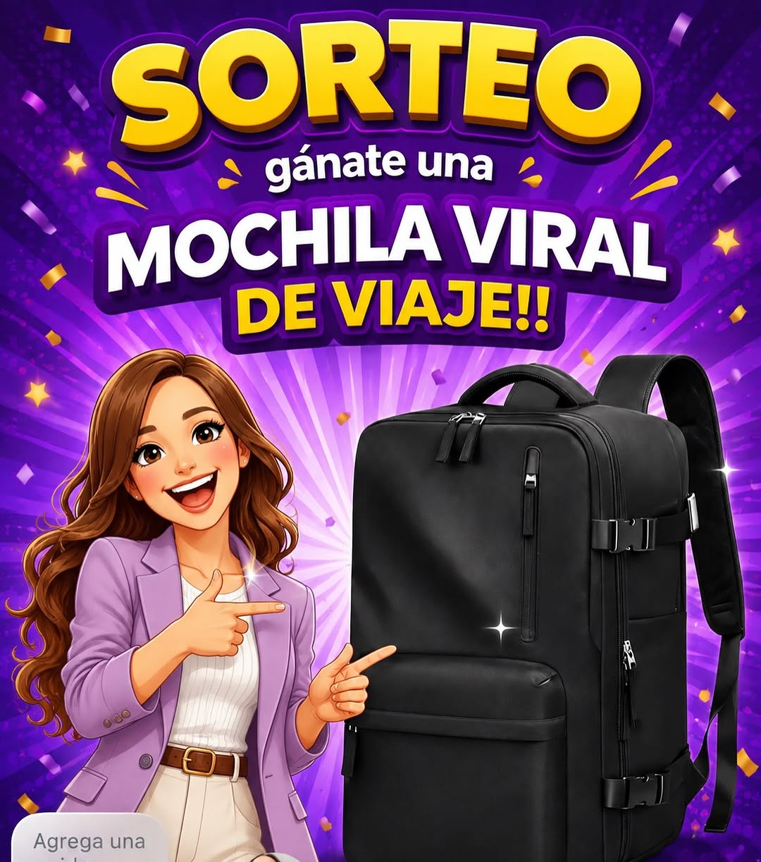 Imagen de 🚨SORTEO‼️ 

Gánate esta mochila de viaje viral carry