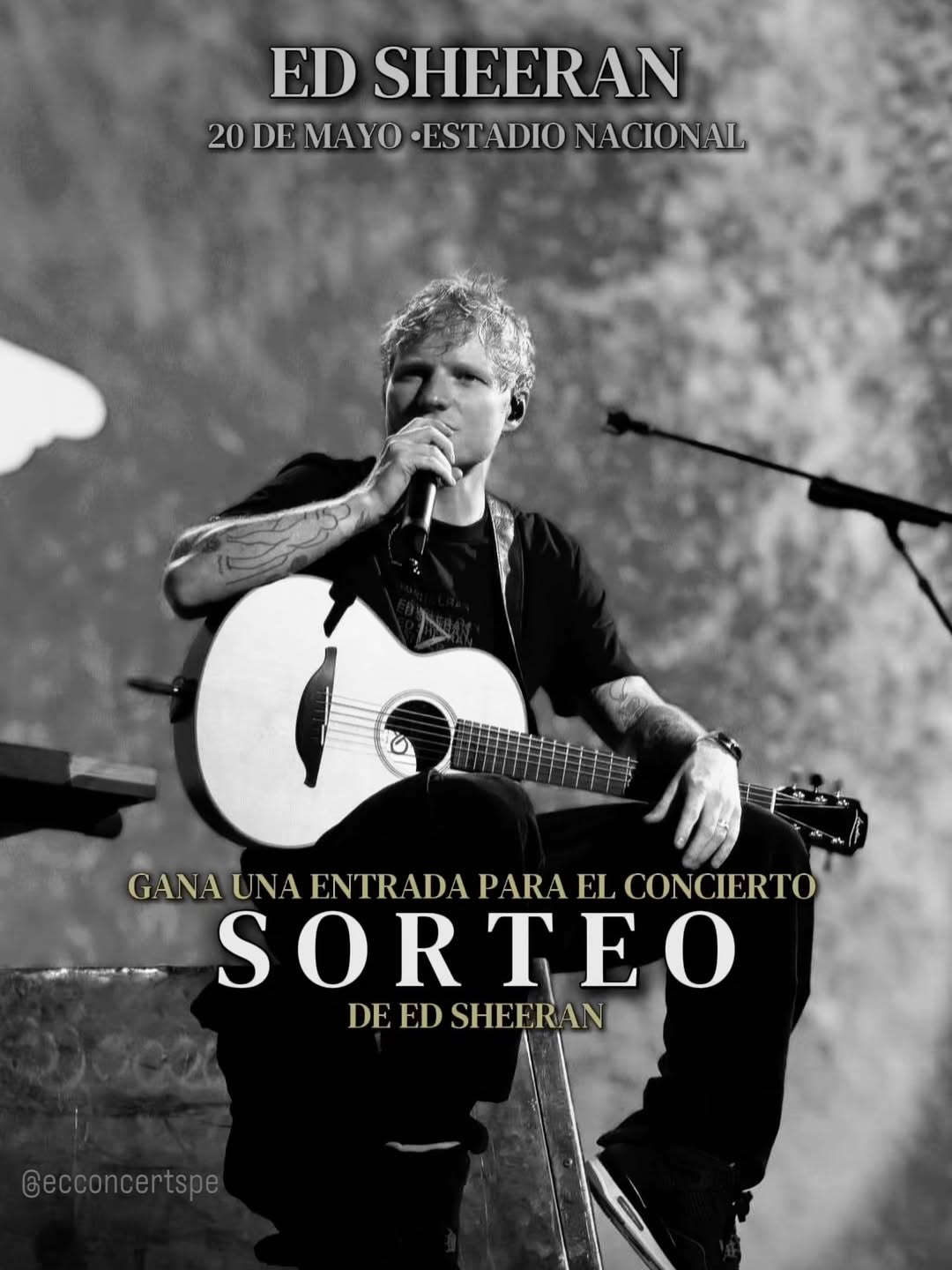 Imagen de Sorteamos una entrada para el concierto de ED SHEERAN que se