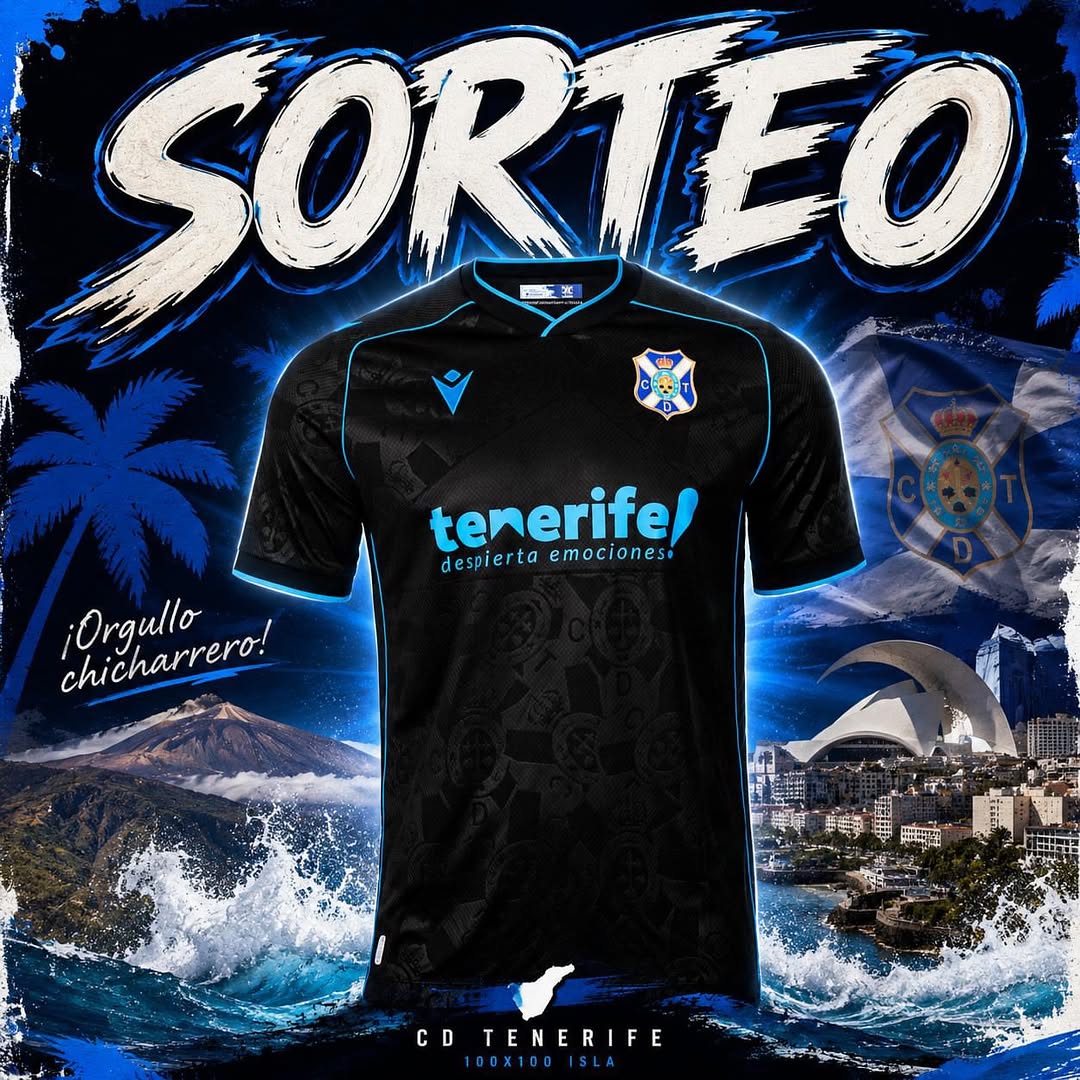 Imagen de 👕⚽️🆕 ¡Sorteo camiseta del CD Tenerife!

• ¿Qui