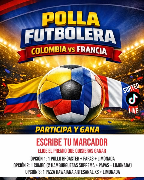 Imagen de ¿Quién se lleva la victoria?
COLOMBIA🇨🇴 O FRANCIA�