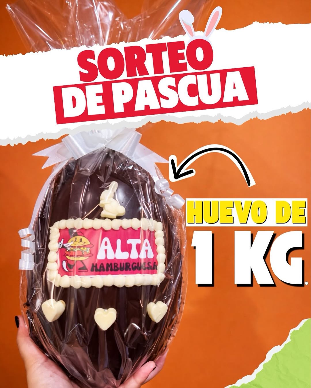 Imagen de 🐰🍫 ¡SORTEO DE PASCUAS! 🍫🐰

En Alta Hamburguesas