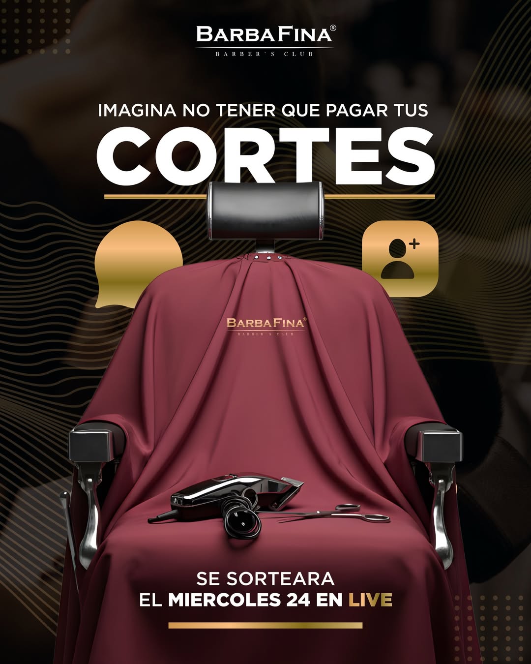 Imagen de ✨ ¡SORTEO IMPERDIBLE! ✨
En BarbaFina Barber Club querem