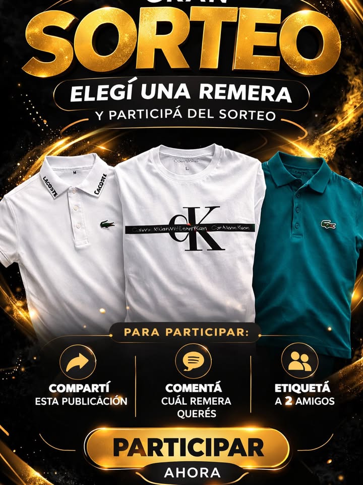 Imagen de PRIMER SORTEO PARA EMPEZAR !!!🍀
Tenes que:
✅Seguirnos 
