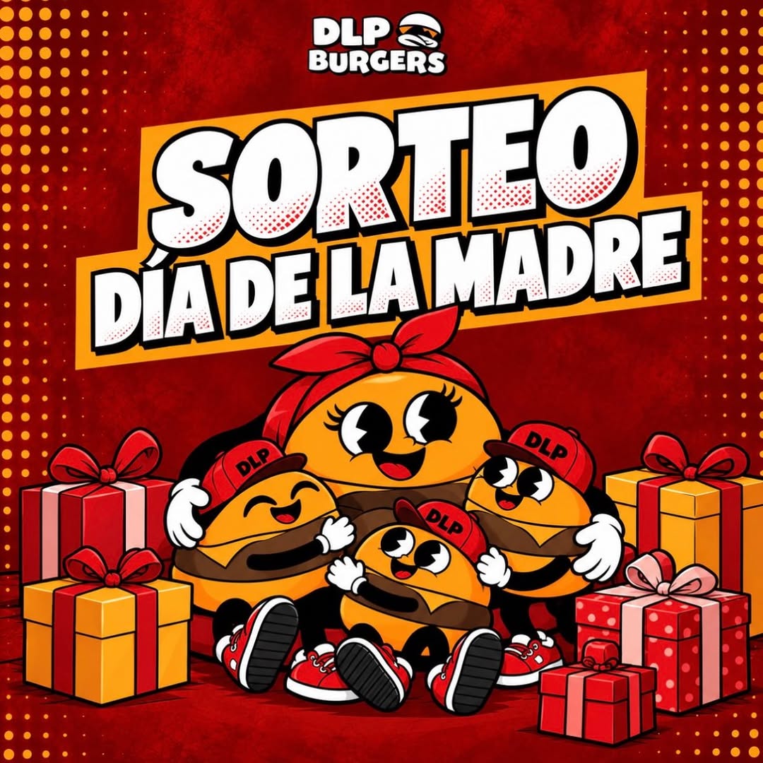 Imagen de ❤️🍔 ¡SORTEO DÍA DE LA MADRE! 🍔❤️

Este Día 