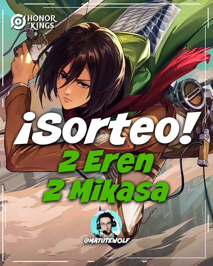 Imagen de 🎁 SORTEO 4 ASPECTOS DE AOT EN HOK 🎁

⚔️ Para parti